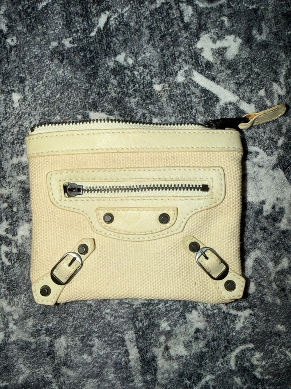 Balenciaga Classic Arena Leather Zip Coin Purse/Pouch